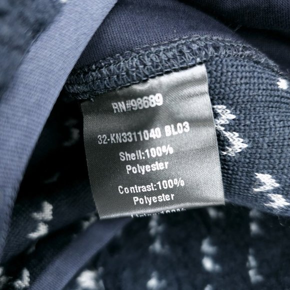 NWT TODD SNYDER Sherpa Sherpa Navy Birdseye Full Zip Jacket MADE IN ITALY - Picture 8 of 9